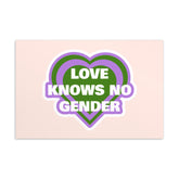 Love Knows No Gender Genderqueer Postcard